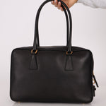 Prada Saffiano Lux Bauletto Boston Bag - FashioNica