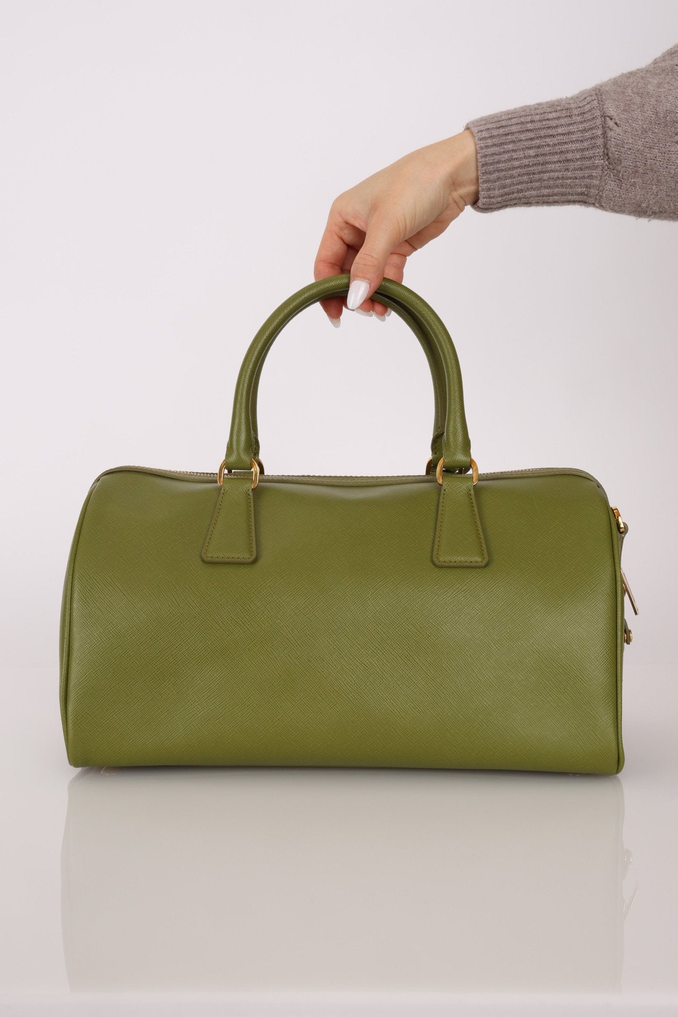 Prada Saffiano Lux Boston Bag - FashioNica