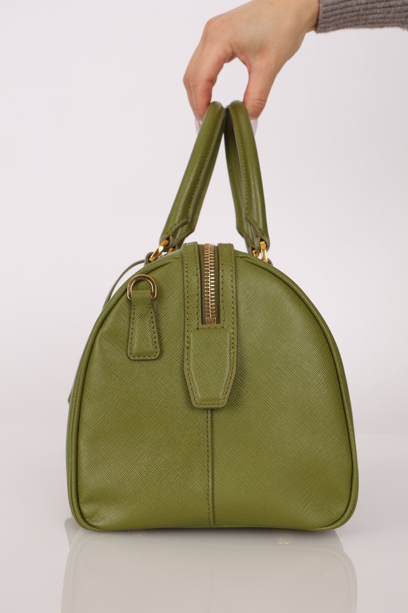 Prada Saffiano Lux Boston Bag - FashioNica