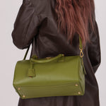 Prada Saffiano Lux Boston Bag - FashioNica