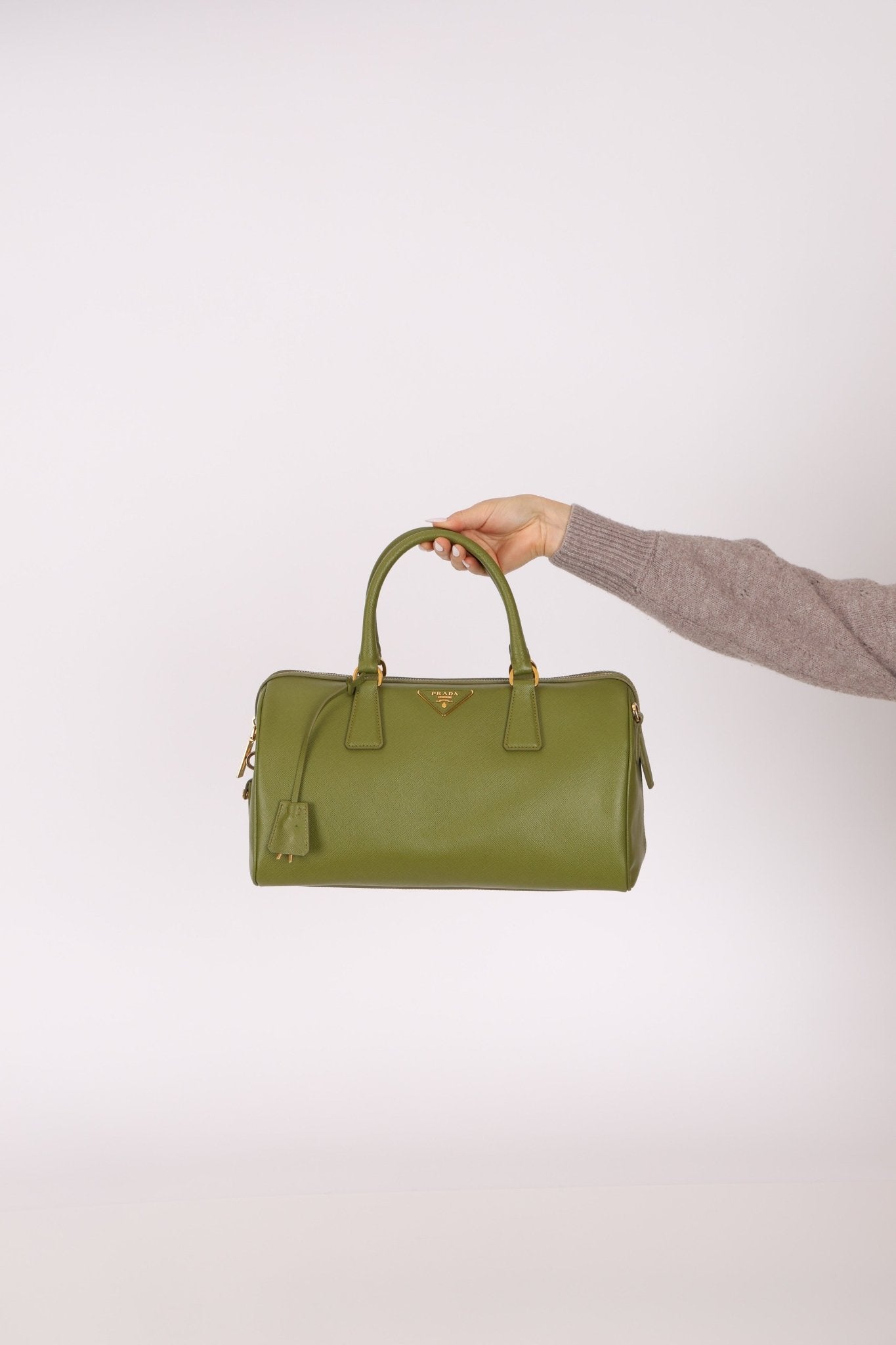 Prada Saffiano Lux Boston Bag - FashioNica