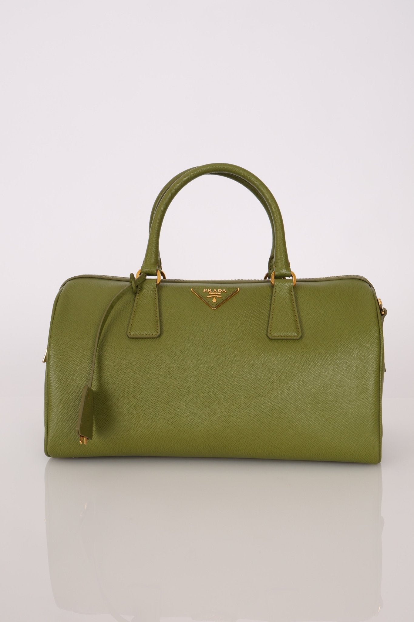 Prada Saffiano Lux Boston Bag - FashioNica