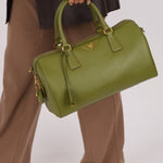 Prada Saffiano Lux Boston Bag - FashioNica