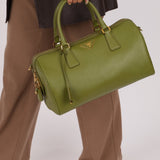 Prada Saffiano Lux Boston Bag - FashioNica
