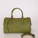 Prada Saffiano Lux Boston Bag - FashioNica