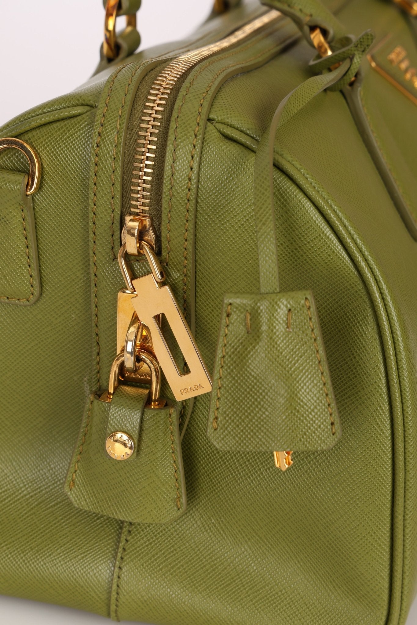 Prada Saffiano Lux Boston Bag - FashioNica