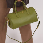 Prada Saffiano Lux Boston Bag - FashioNica