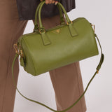 Prada Saffiano Lux Boston Bag - FashioNica
