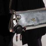 Prada Saffiano Robot USB Charger Key Chain - FashioNica