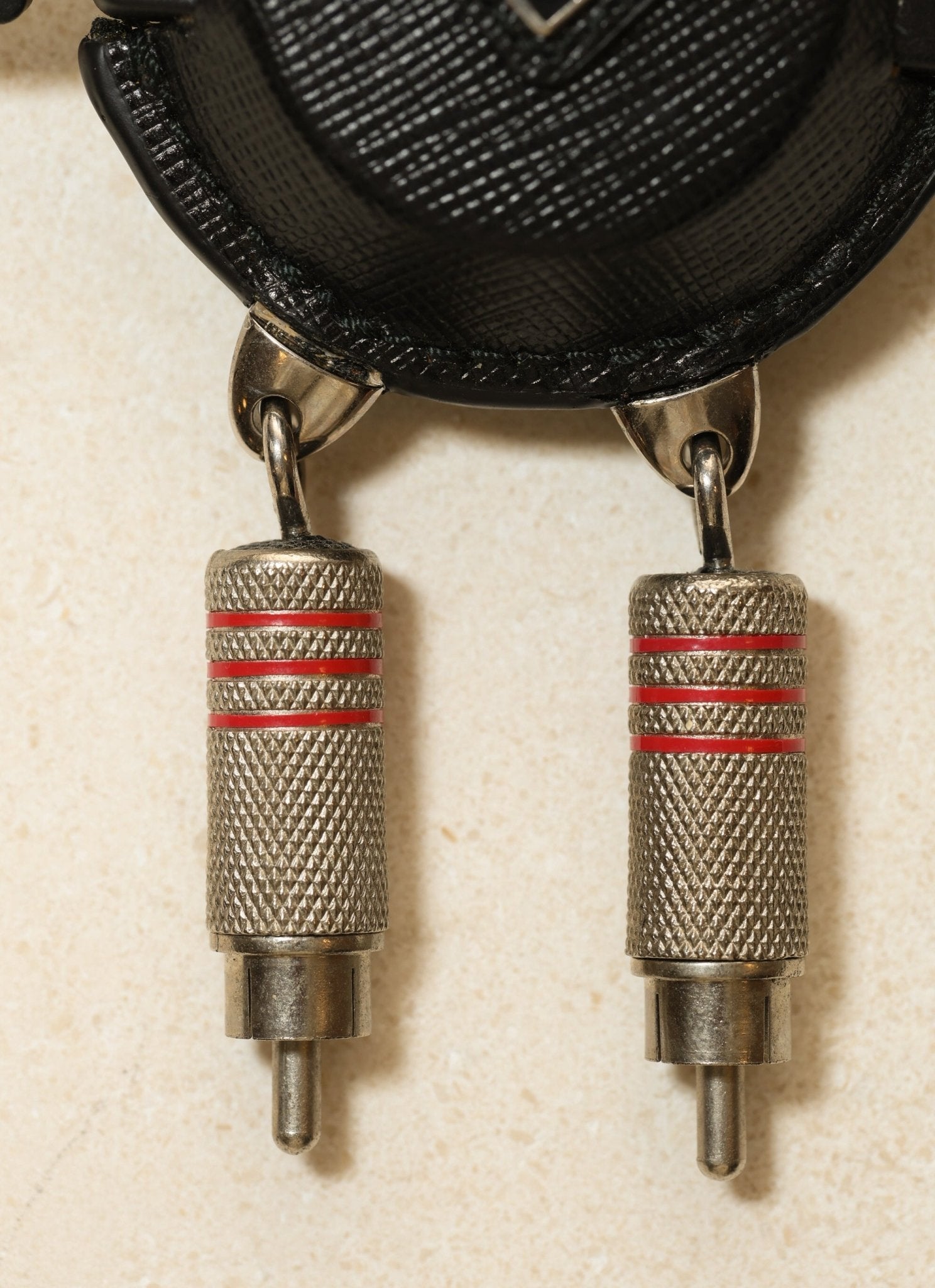 Prada Saffiano Robot USB Charger Key Chain - FashioNica