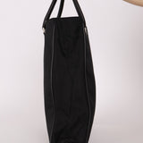 Prada Saffiano - Trimmed Tessuto XL North South Tote - FashioNica