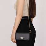 Prada Saffiano Wallet on Chain - FashioNica