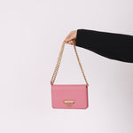 Prada Saffiano Wallet on Chain - FashioNica