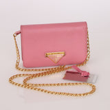 Prada Saffiano Wallet on Chain - FashioNica