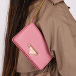 Prada Saffiano Wallet on Chain - FashioNica