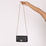Prada Saffiano Wallet on Chain - FashioNica