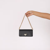 Prada Saffiano Wallet on Chain - FashioNica