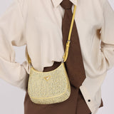 Prada Satin Crystal Embellished Cleo Shoulder Bag - FashioNica