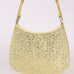 Prada Satin Crystal Embellished Cleo Shoulder Bag - FashioNica