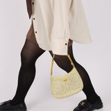 Prada Satin Crystal Embellished Cleo Shoulder Bag - FashioNica