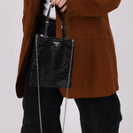 Prada Satin Crystal Embellished Mini Tote - FashioNica