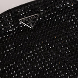Prada Satin Crystal Embellished Mini Tote - FashioNica