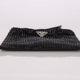 Prada Satin Crystal Embellished Mini Tote - FashioNica