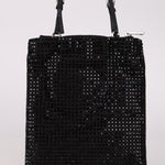 Prada Satin Crystal Embellished Mini Tote - FashioNica