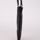 Prada Satin Crystal Embellished Mini Tote - FashioNica