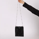Prada Satin Crystal Embellished Mini Tote - FashioNica