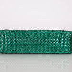 Prada Satin Crystal Mini Re - Edition 2000 Bag in Green Mango - FashioNica