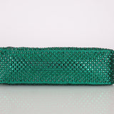 Prada Satin Crystal Mini Re - Edition 2000 Bag in Green Mango - FashioNica