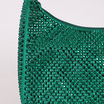 Prada Satin Crystal Mini Re - Edition 2000 Bag in Green Mango - FashioNica