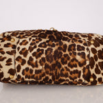 Prada Showline Collection Leopard Calfskin Gold Chain Bowling Tote - FashioNica