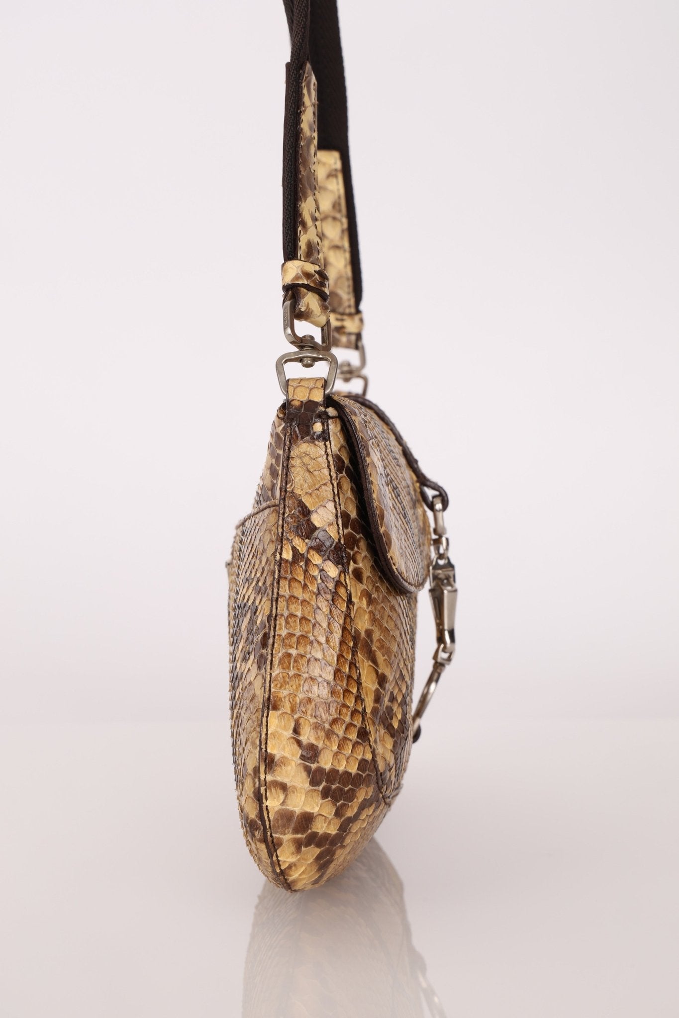 Prada Snakeskin Cleo Pochette - FashioNica