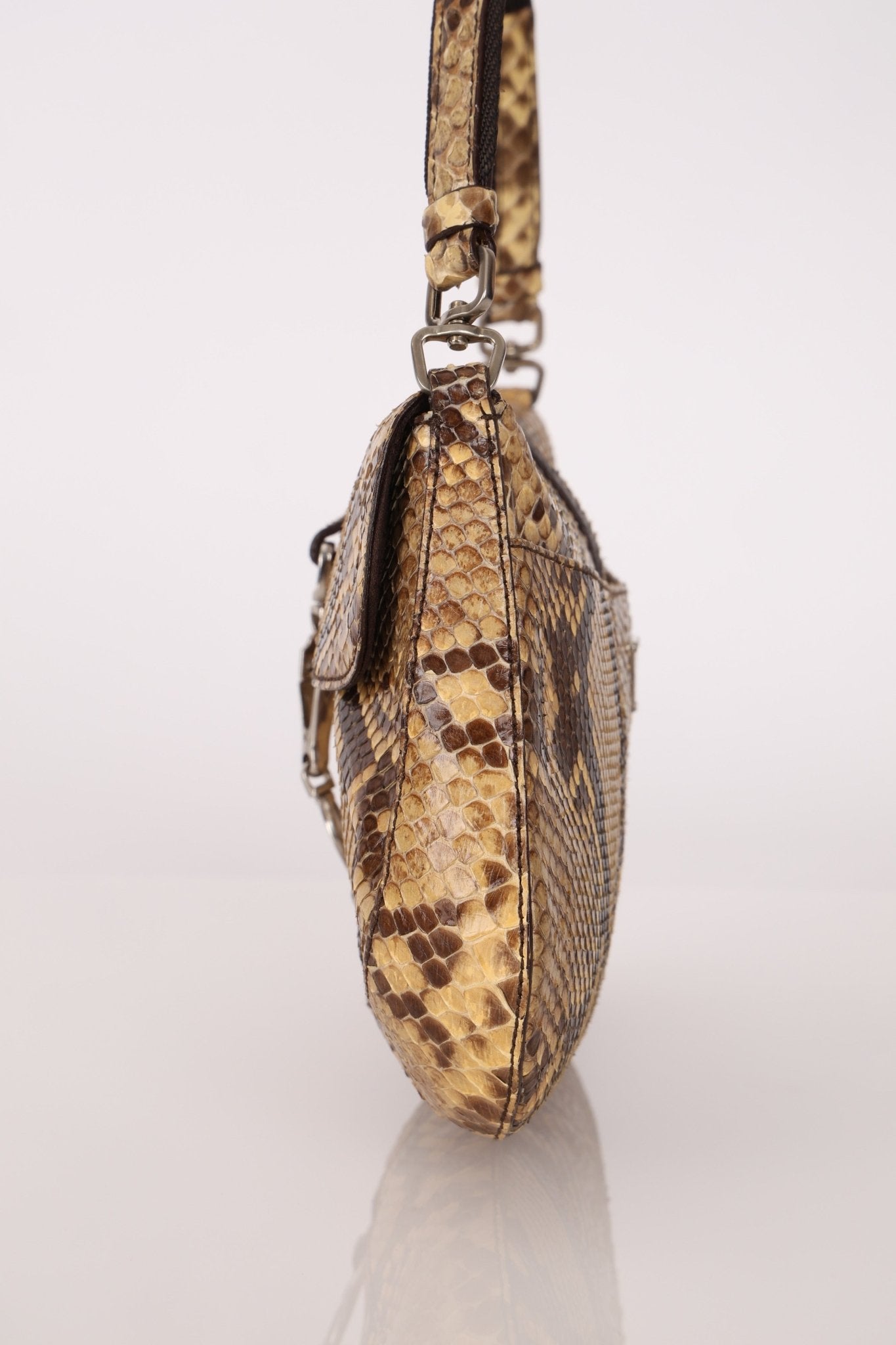 Prada Snakeskin Cleo Pochette - FashioNica