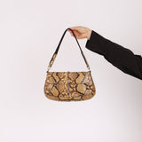 Prada Snakeskin Cleo Pochette - FashioNica