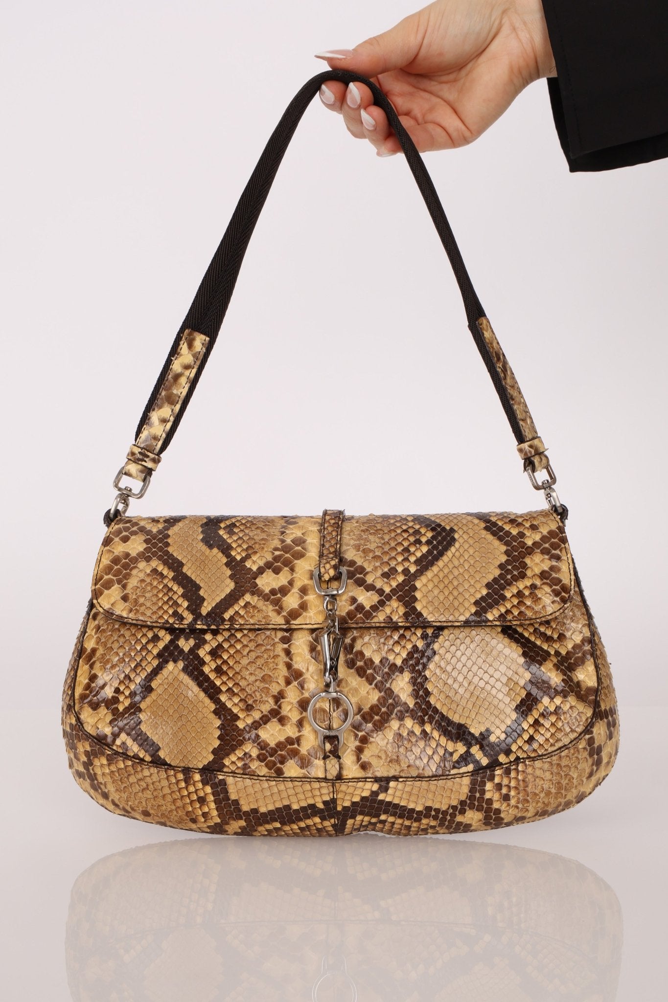 Prada Snakeskin Cleo Pochette - FashioNica