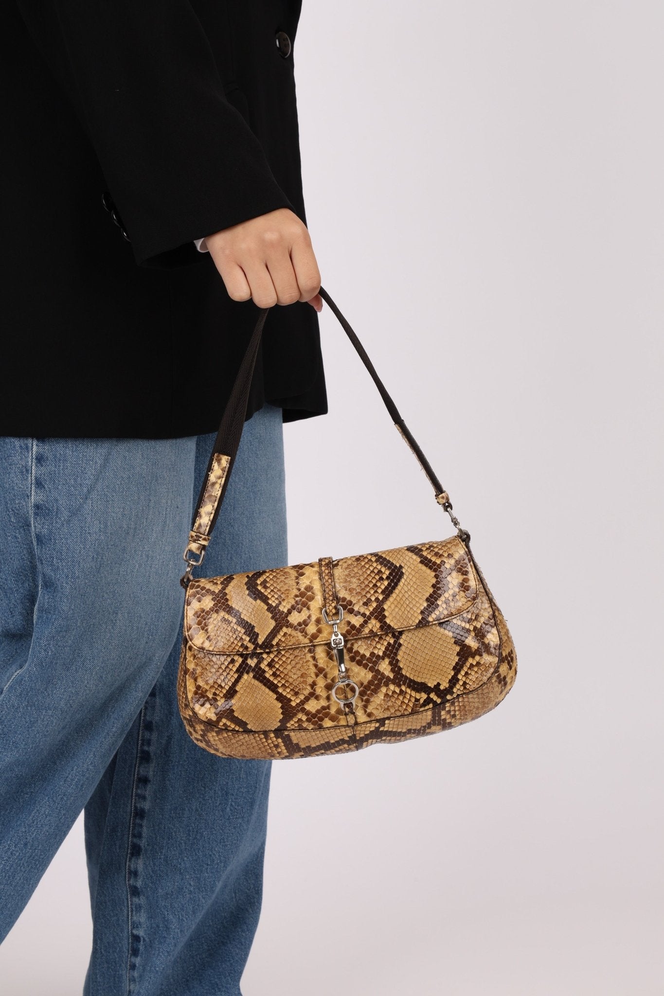 Prada Snakeskin Cleo Pochette - FashioNica