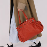 Prada Vitello Calfskin Daino Pocket Tote - FashioNica