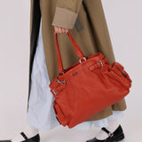 Prada Vitello Calfskin Daino Pocket Tote - FashioNica