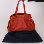 Prada Vitello Calfskin Daino Pocket Tote - FashioNica