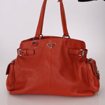 Prada Vitello Calfskin Daino Pocket Tote - FashioNica