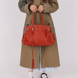 Prada Vitello Calfskin Daino Pocket Tote - FashioNica