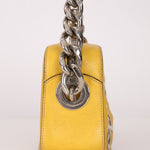 Prada Vitello Lemon Daino Grommet Chain Bag - FashioNica