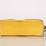 Prada Vitello Lemon Daino Grommet Chain Bag - FashioNica