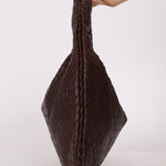Rare Bottega Veneta Chocolate Embossed Small Intrecciato Hobo - FashioNica