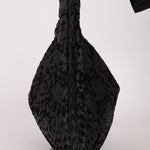 Rare Bottega Veneta Intrecciato Lambskin & Velvet Distressed Medium Hobo - FashioNica