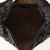 Rare Bottega Veneta Intrecciato Lambskin & Velvet Distressed Medium Hobo - FashioNica