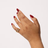 Rare Celine 18K Yellow Gold Diamond Triomphe Ring - FashioNica